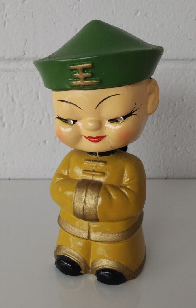 CDGC IMPORTS VINTAGE 1960S ASIAN FIGURE BOBBLEHEAD - MADE IN JAPAN