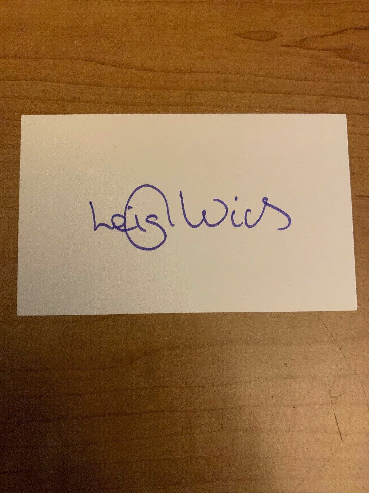 LEIGH WICKS - BOXER - AUTHENTIC AUTOGRAPH SIGNED- B5168