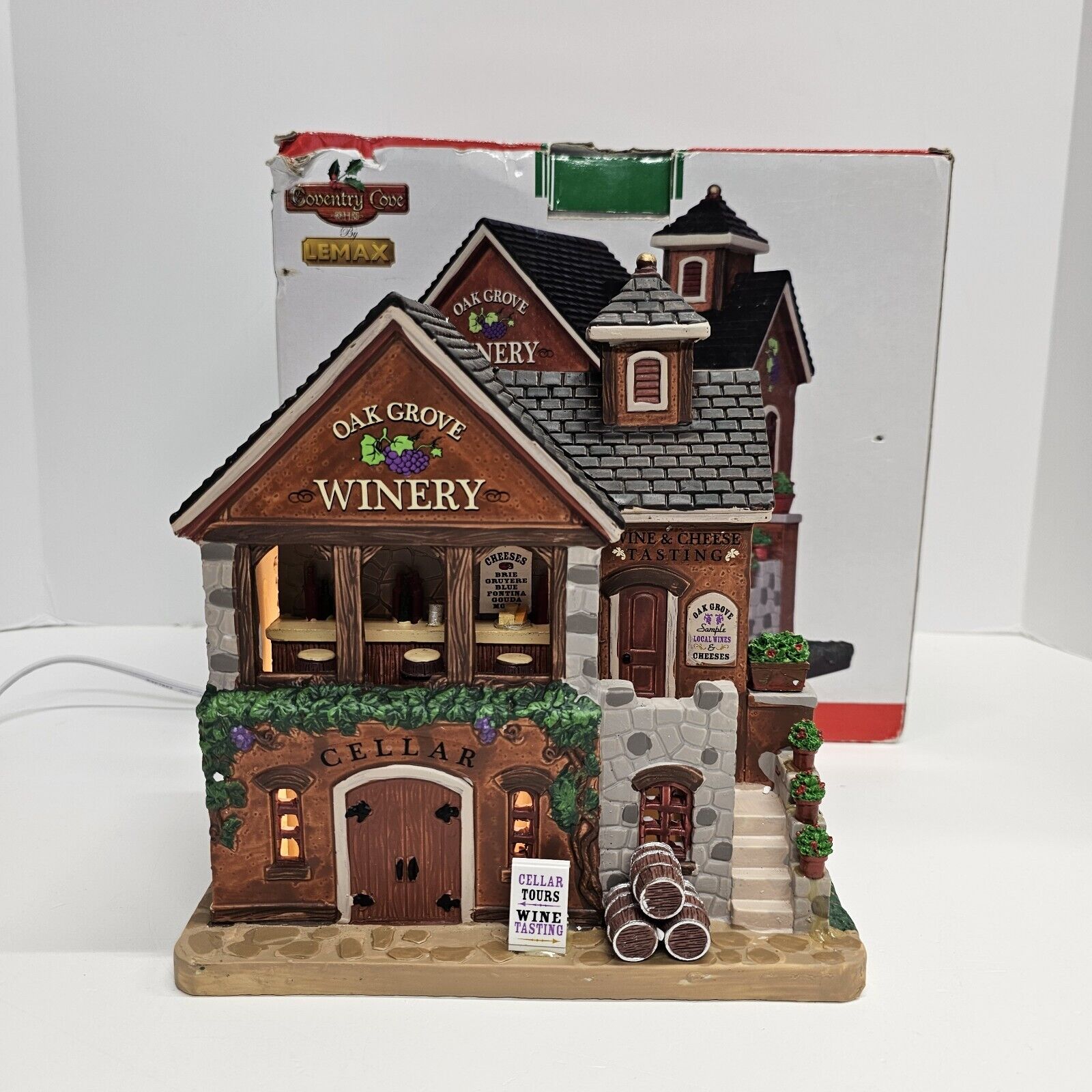 Lemax Coventry Cove Oak Grove Winery 2015 Lighted Christmas Village Building