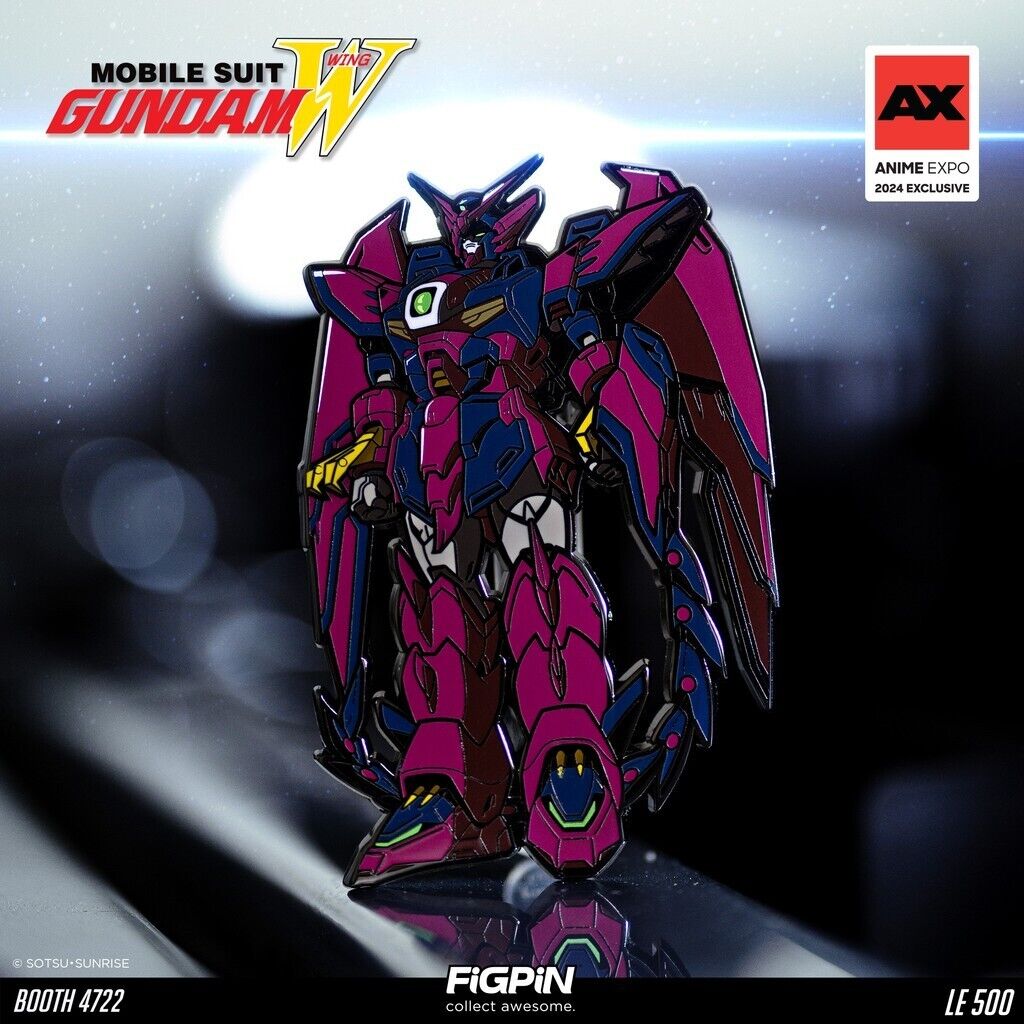 Anime Expo AX 2024 Mobile Suit Gundam Wing Epyon FiGPiN #1606 Exclusive LE500