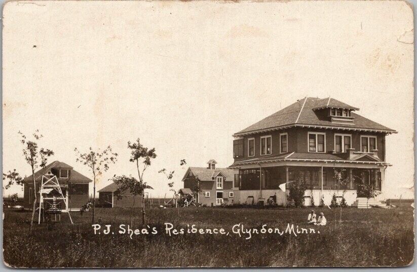 c1910s GLYNDON, Minnesota RPPC Real Photo Postcard \