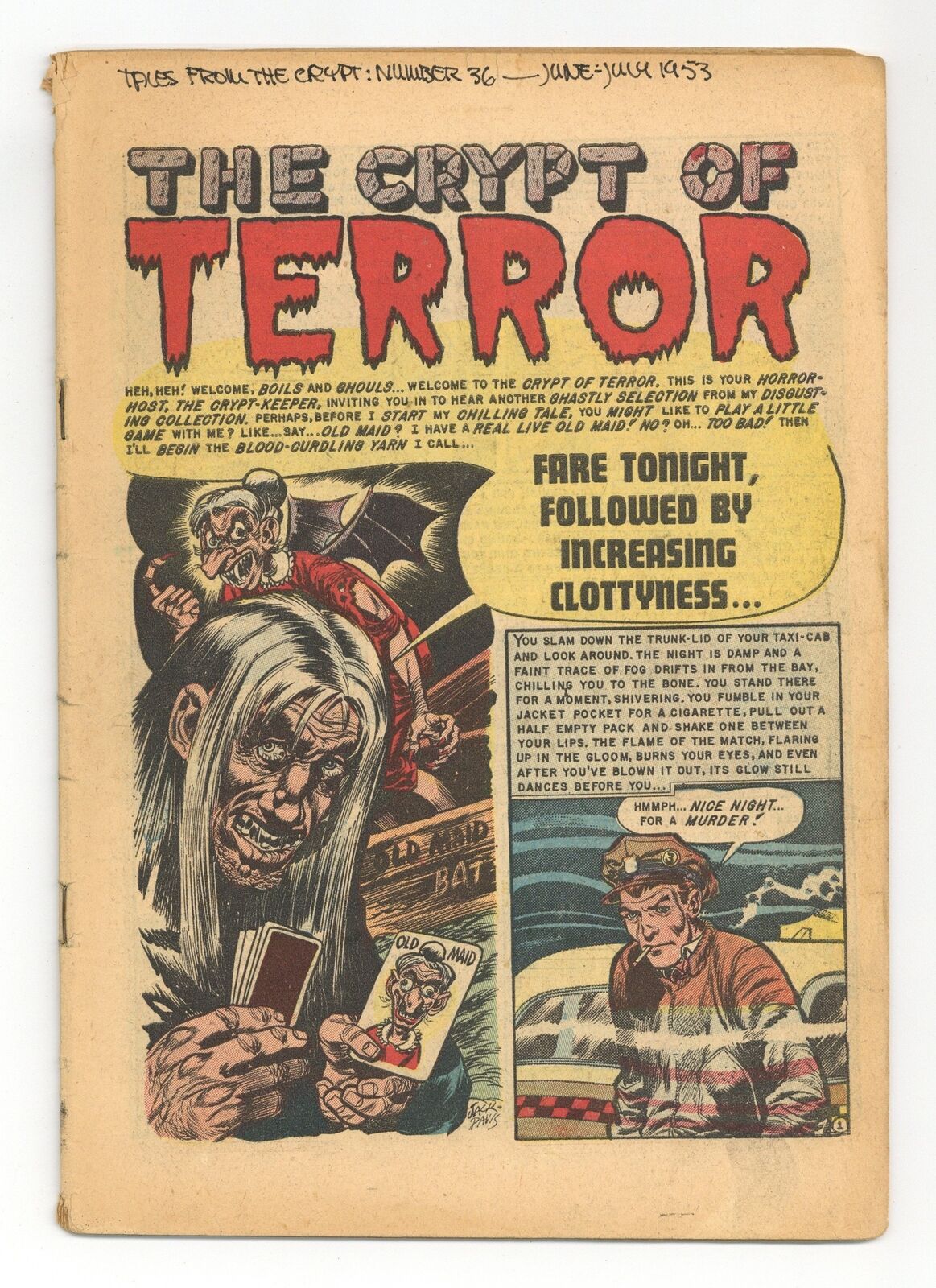 Tales from the Crypt #36 Coverless 0.3 1953