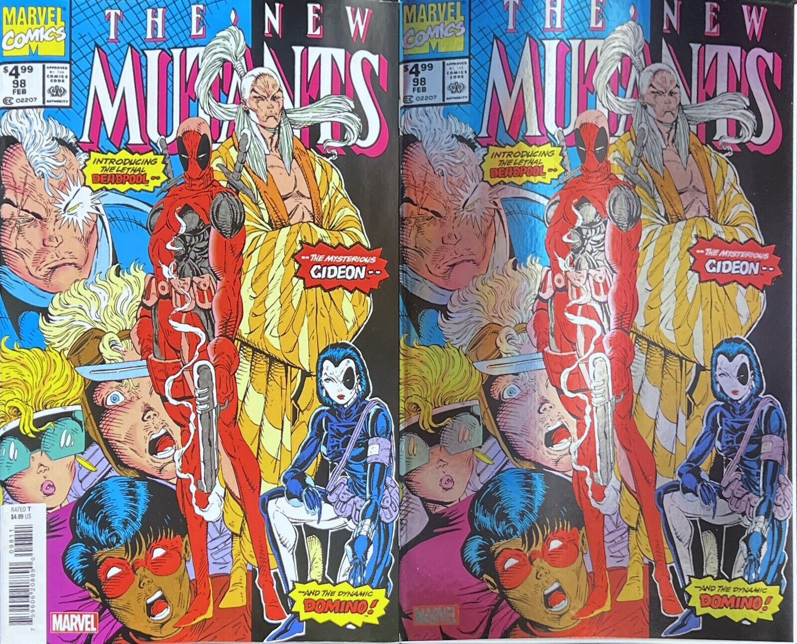 The New Mutants #98 Facsimile Edition Regular & Foil Variant Rob Liefeld NM
