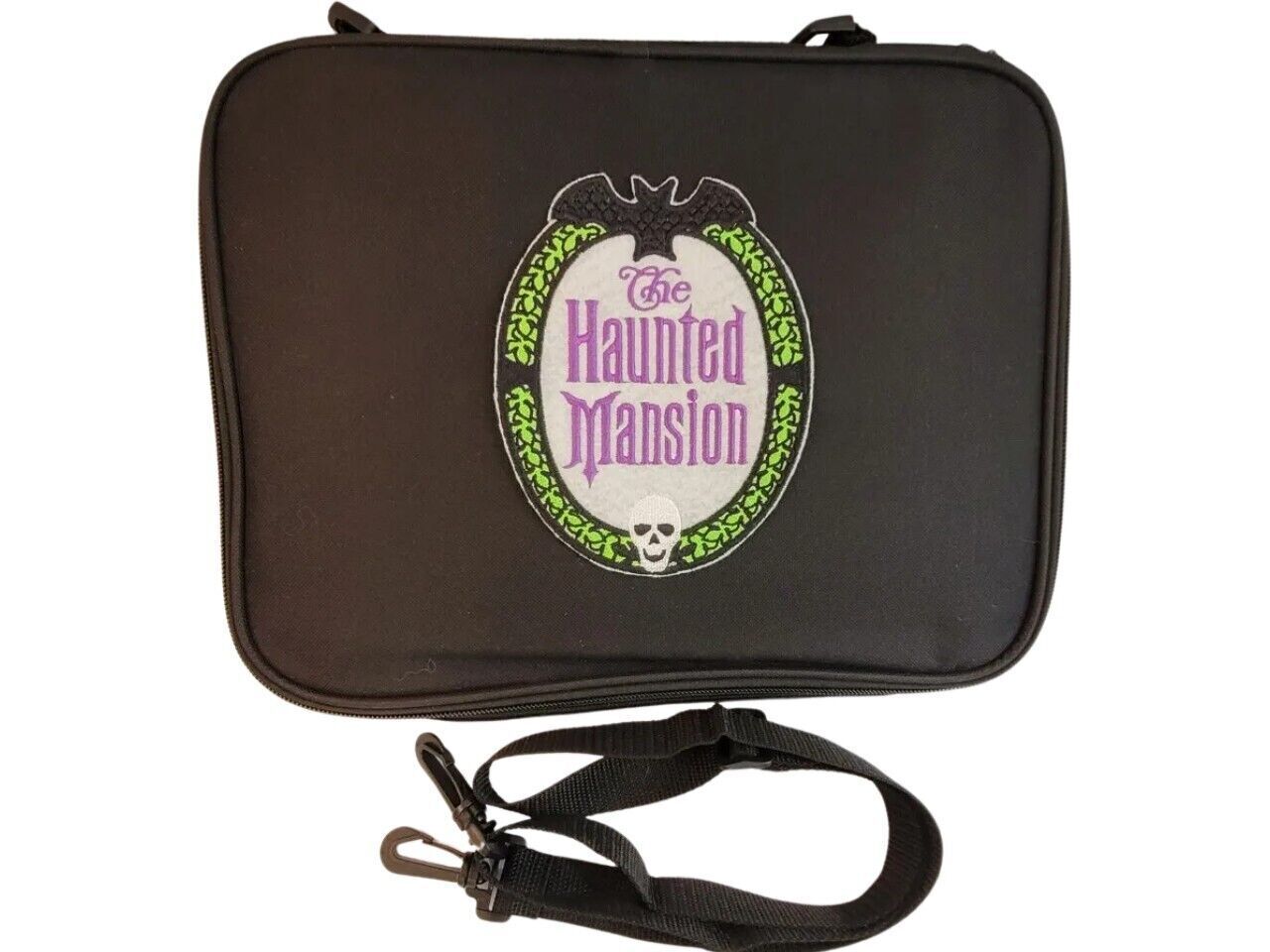 Haunted Mansion Logo Embroidery Pin Trading Book Bag for Disney Pin Collections