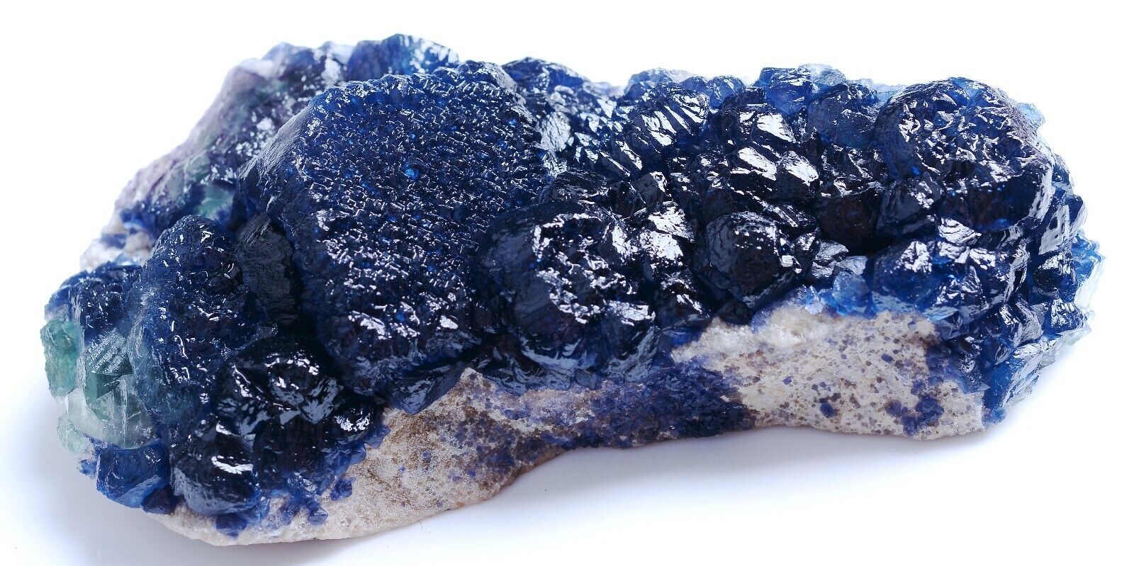 211g Natural Blue Cube Fluorite CLUSTER Mineral Specimen/ Inner Mongolia  China