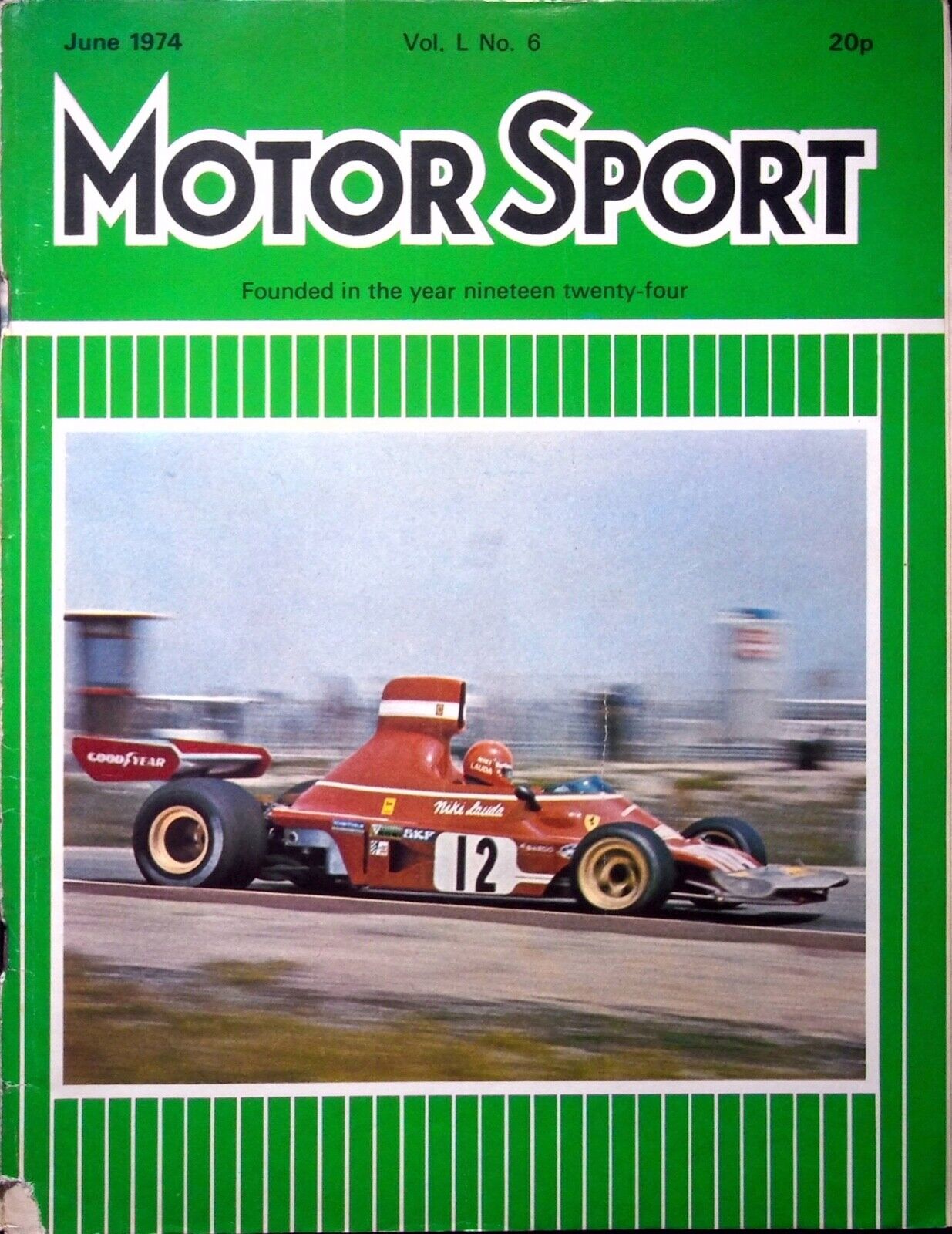 VINTAGE SPANISH GRAND PRIX RACE - MOTOR SPORT MAGAZINE, JUNE 1974 VOL. L NO. 6