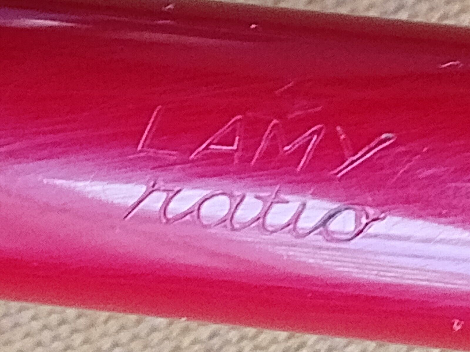 LAMY RATIO 47P FK RED FOUNTAIN PEN MADE IN GERMANY 1960's NIB SIZE #OM VERY RARE