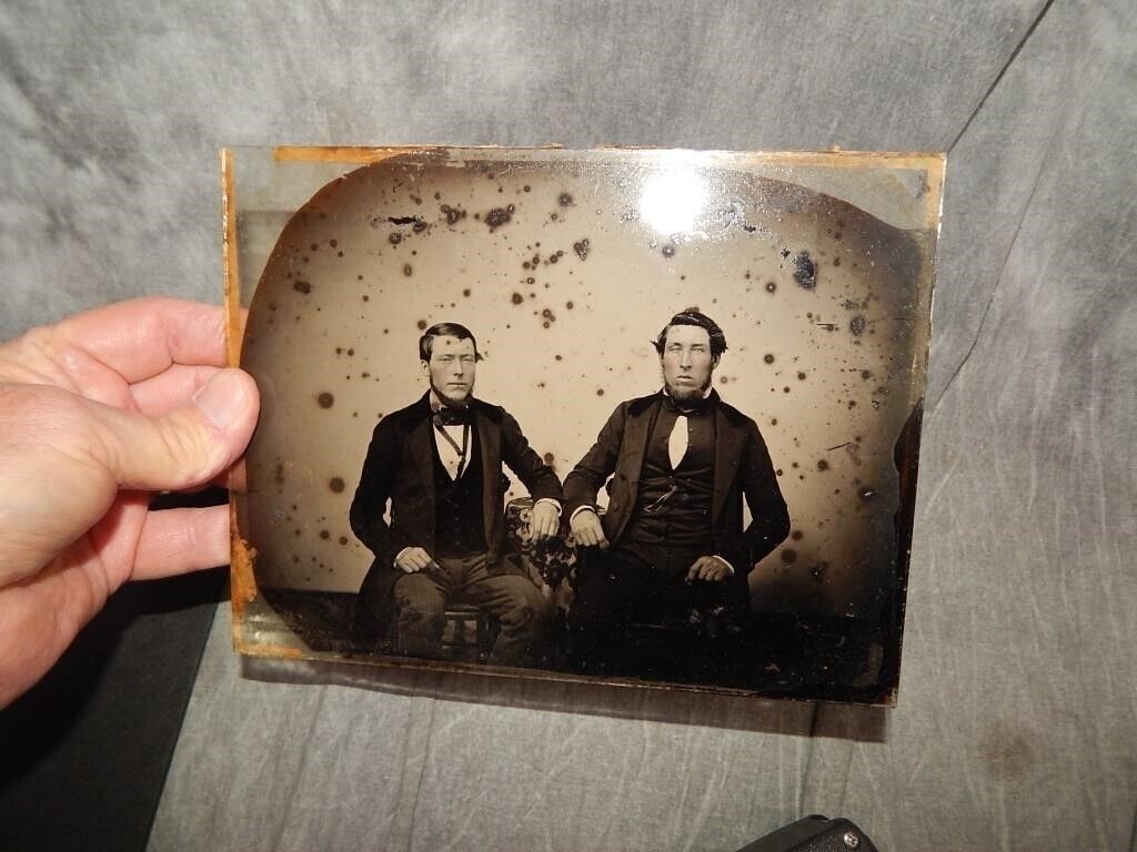 LARGE Whole Plate Ambrotype c 1860 Photograph 6 ½\