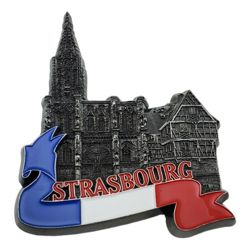 Strasbourg Fridge Magnet Souvenir Refrigerator Magnetic Travel Tourist France