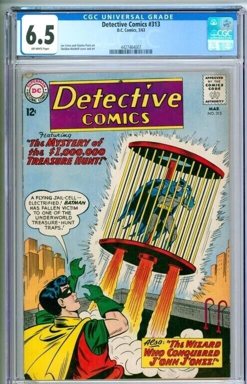 Detective Comics #313       CGC Graded 6.5      DC Comics 1963