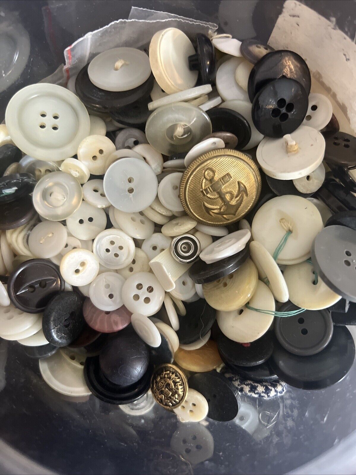 Lot of Various Vintage Buttons 2+ Pounds