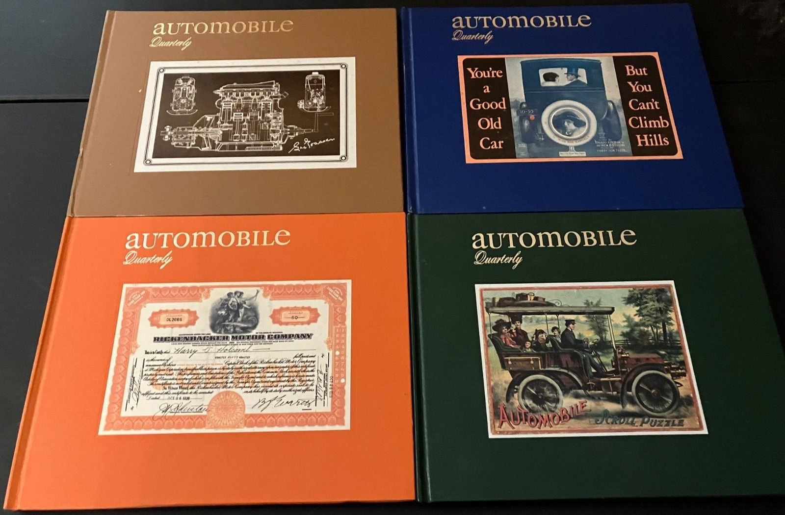 Vintage 1981 Automobile Quarterly Volume 19 Complete Set 1-4 Hardcover Books