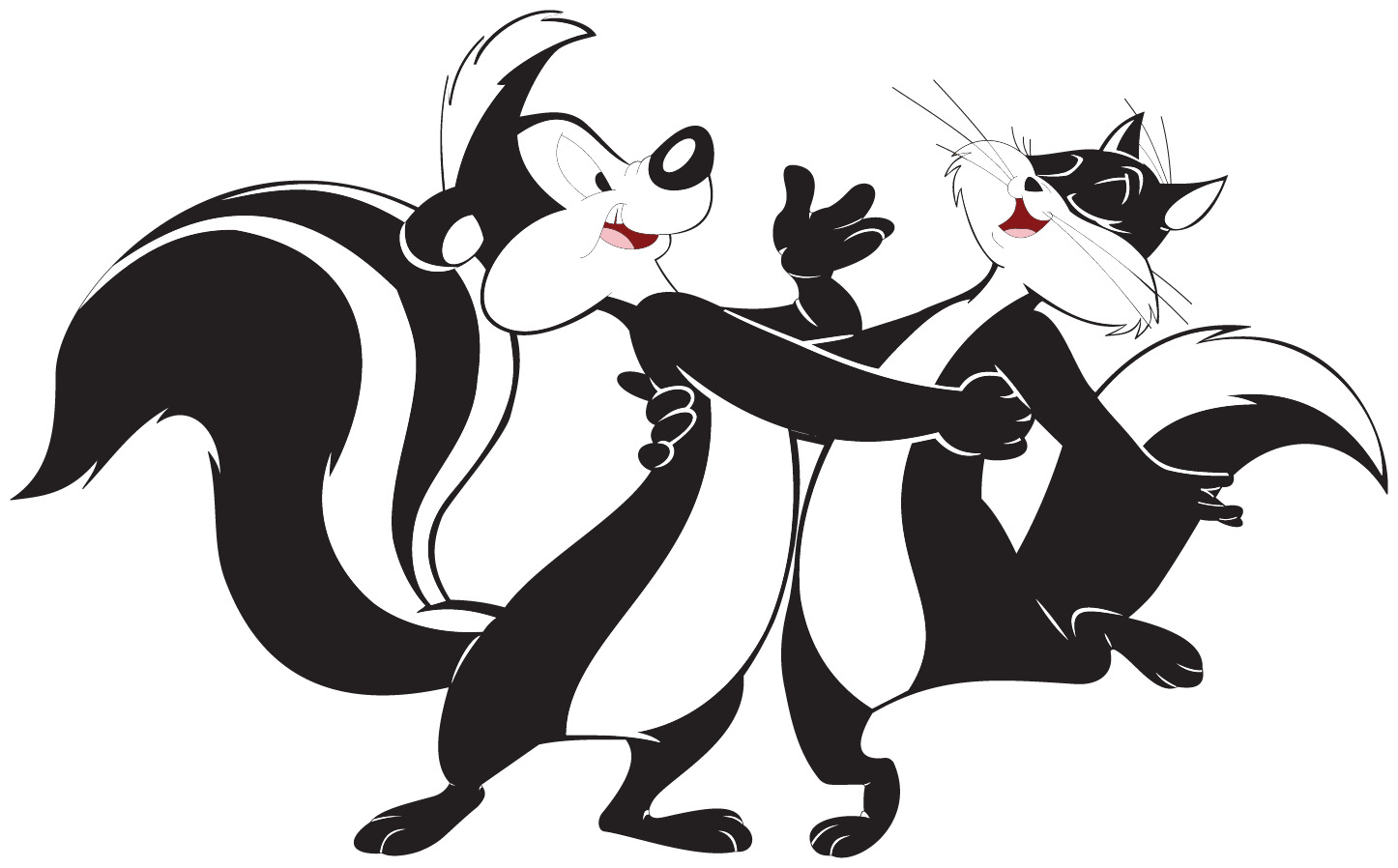 Pepe Le Pew & Penelope Sticker / Vinyl Decal  | 10 Sizes with TRACKING