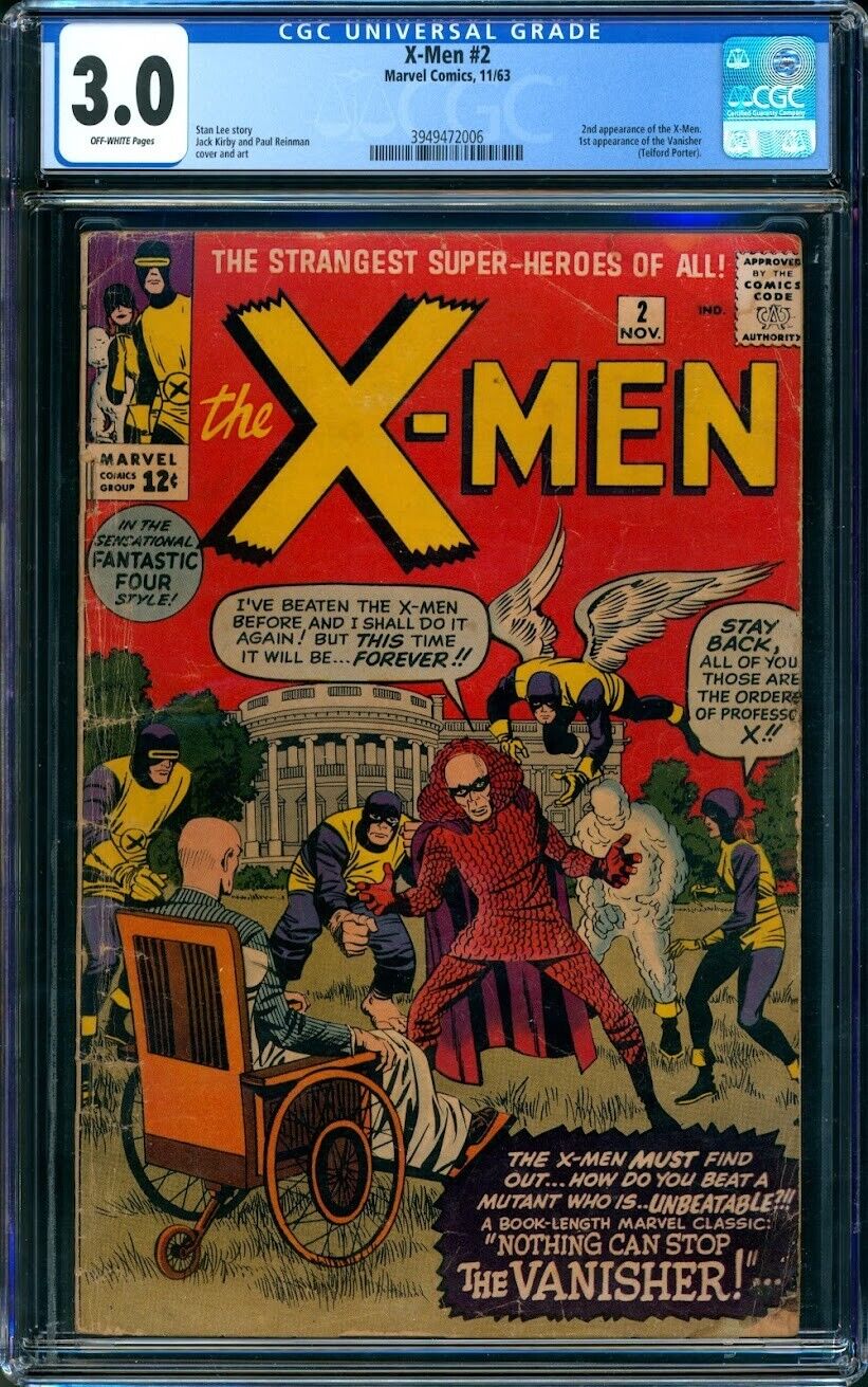 X-Men #2 (1963) | CGC 3.0 | 2nd app X-Men, 1st Vanisher | Kirby Lee Marvel