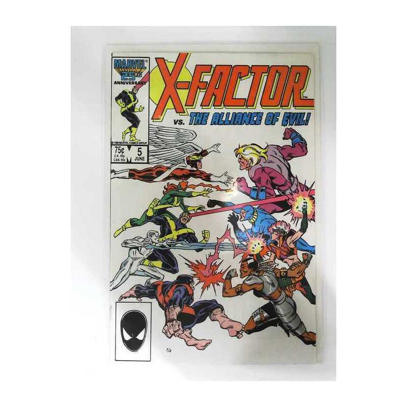 X-Factor #5 1986 series Marvel comics VF+ Full description below [s;