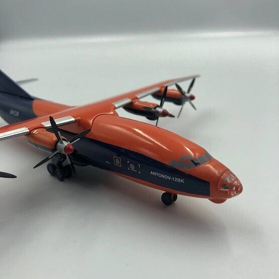 Aircraft model Antonov 12 Cavok Reg: UR-СJN (orange/black)