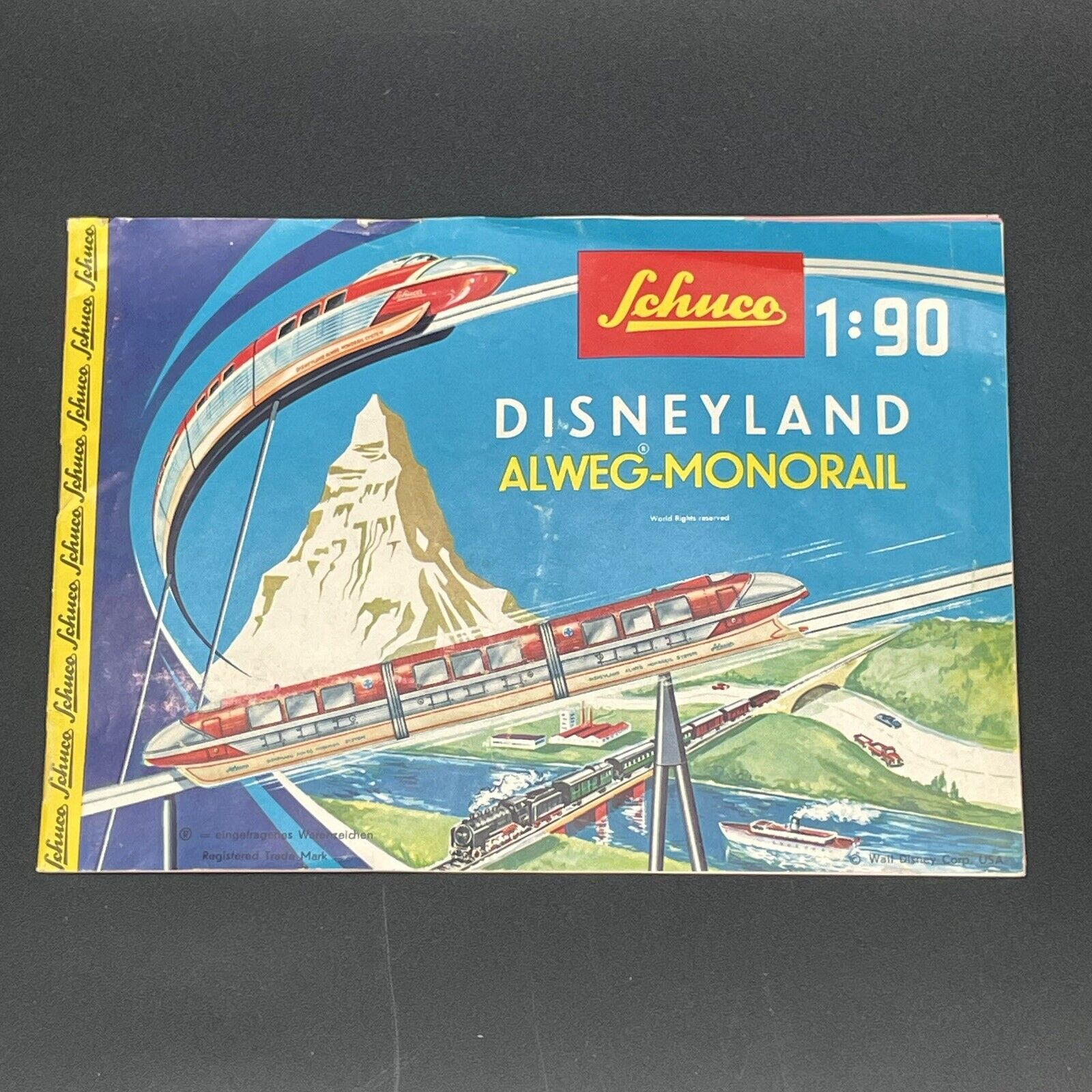 Schuco Disneyland Alweg-Monorail Manual 1:90 Original 1961 German