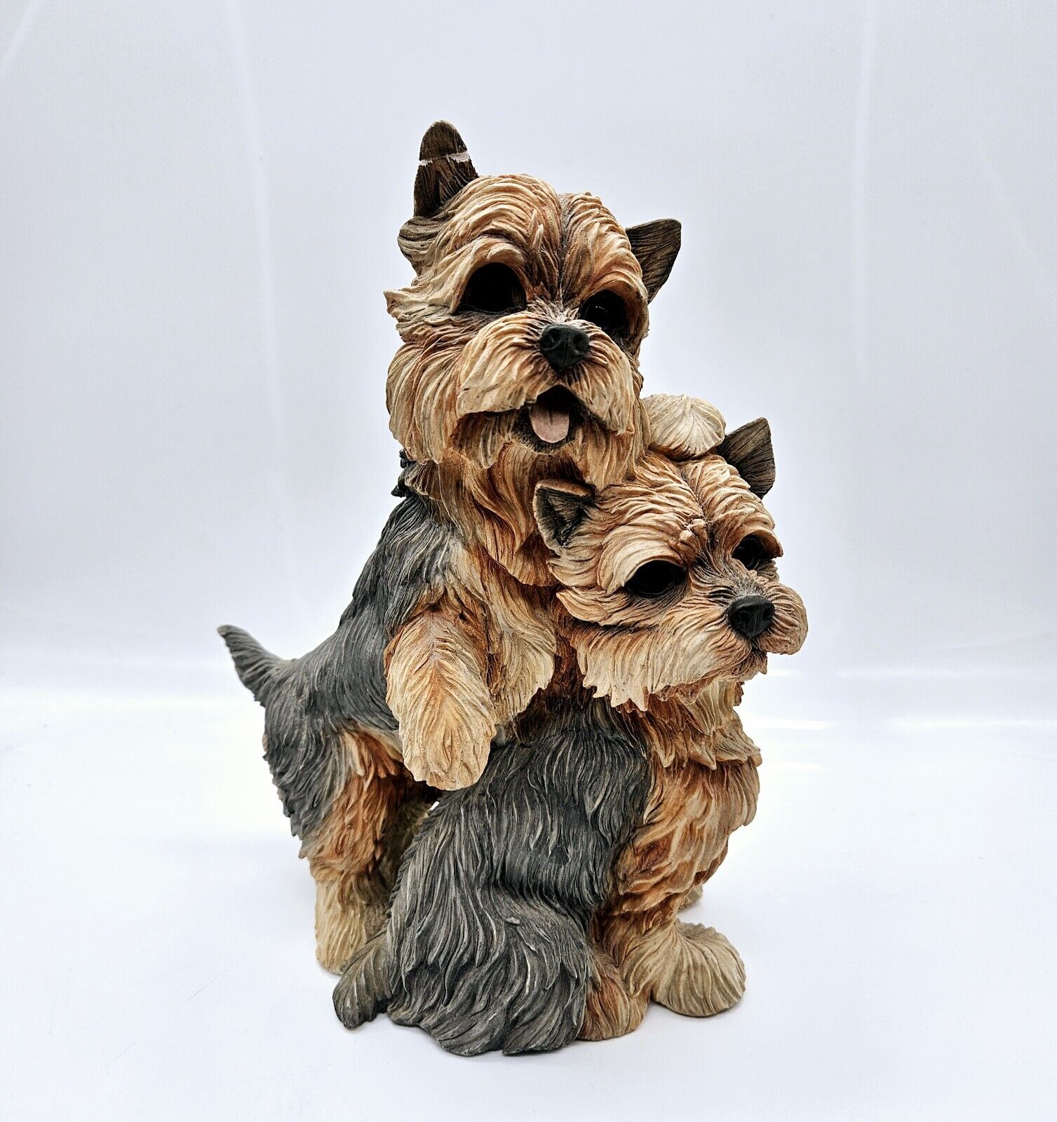 Danbury Mint Yorkies Puppy Dog Figurine 9.5\