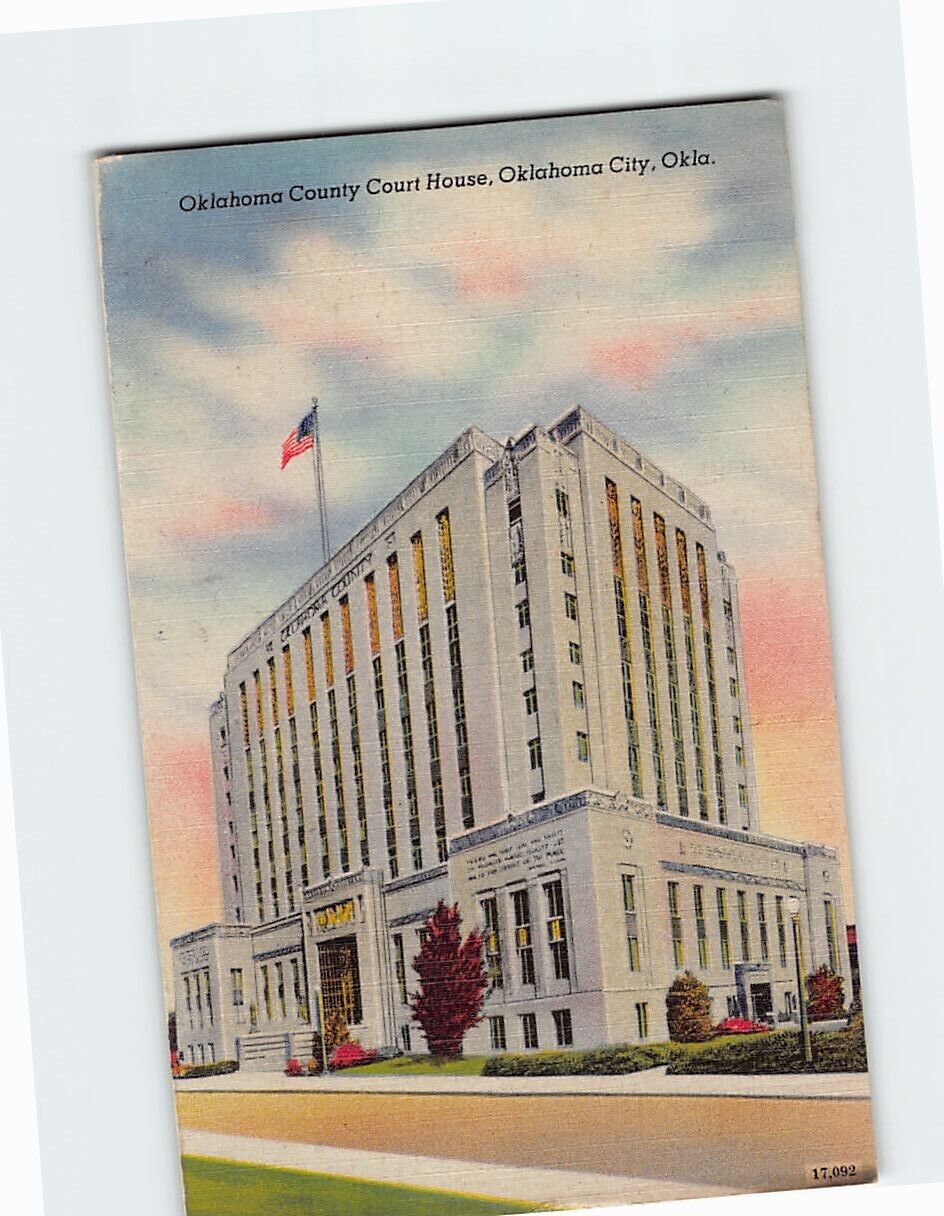 Postcard Oklahoma County Court House Oklahoma City Oklahoma USA
