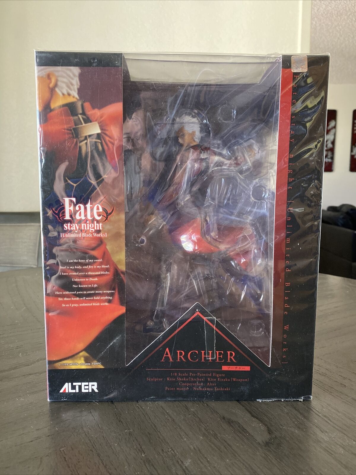 Alter Fate/Stay Night Unlimited BladeWorks Archer Figure 1:8 Factory Sealed