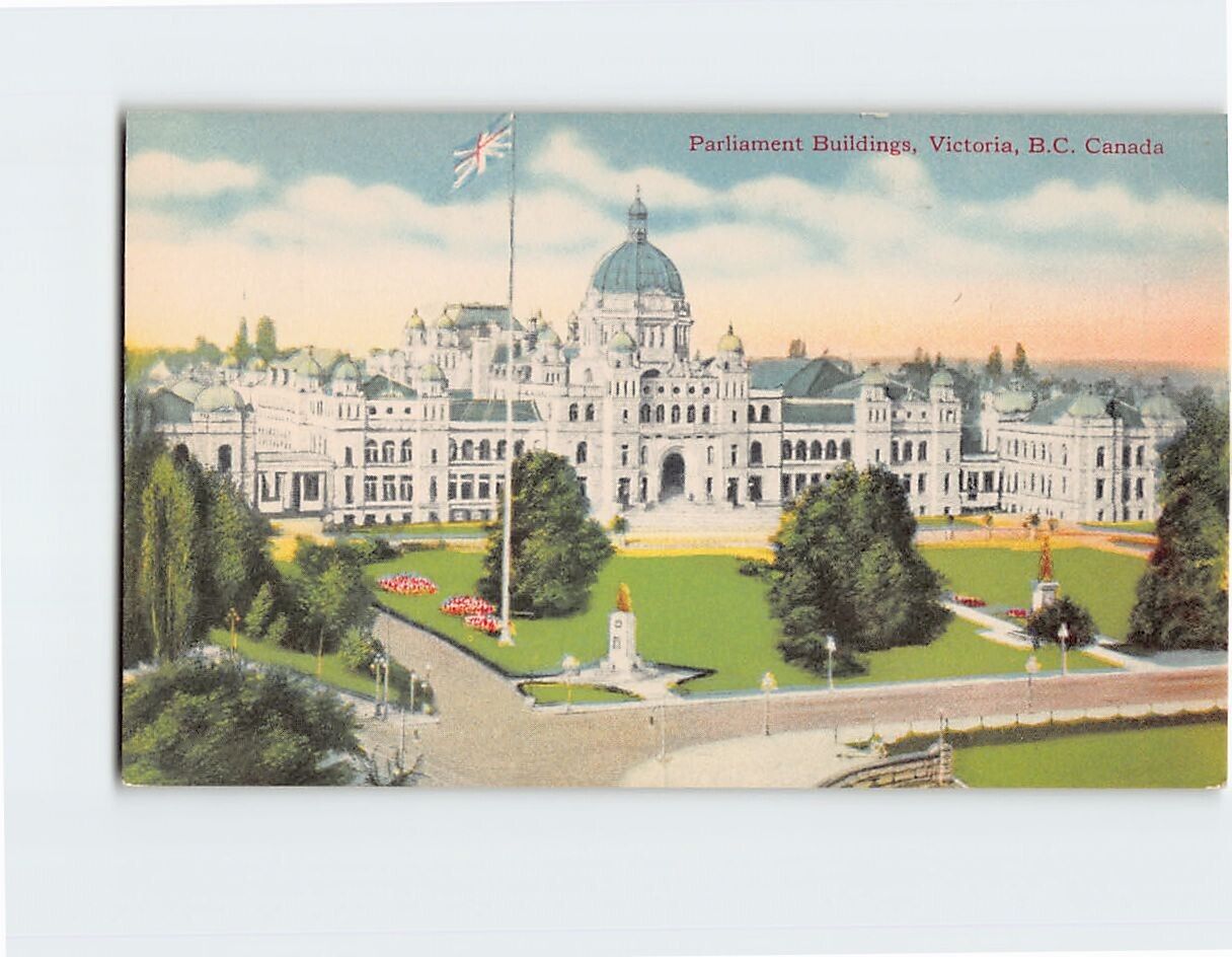 Postcard Parliament Buildings Victoria BC Canada