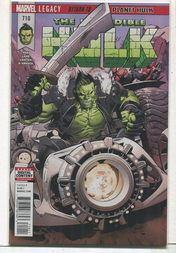 The Incredible Hulk #710 NM Legacy Return To Planet Hulk  Marvel LG2