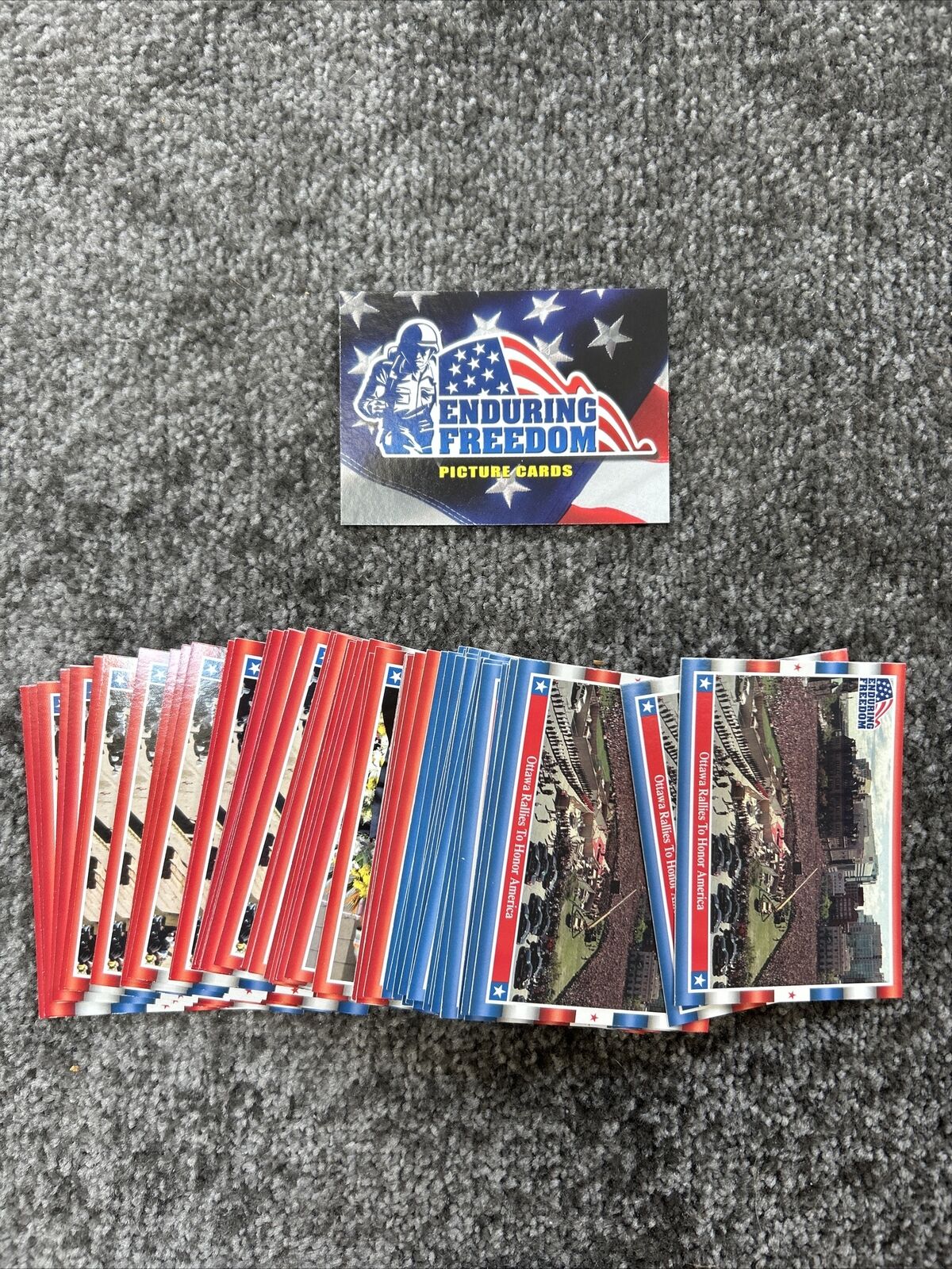 2001 Topps Enduring Freedom Singles COMPLETE YOUR SET #1-100 & Stickers