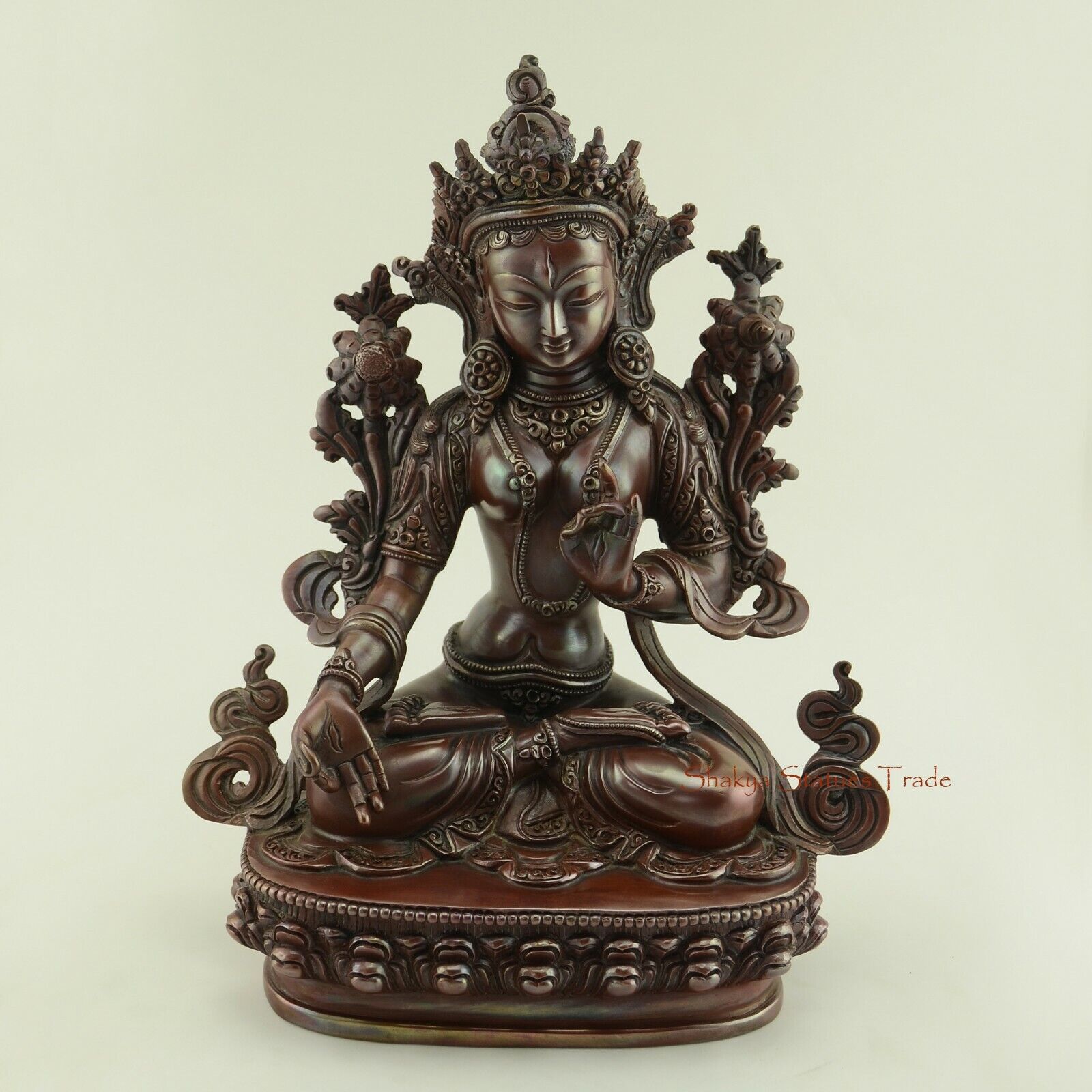 Tara Statues: White Tara Copper Statues buy Buddha Statues from Patan, Nepal