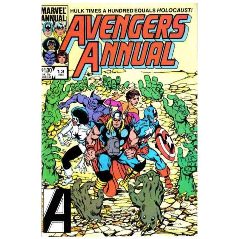 Avengers (1963 series) Annual #13 in Near Mint condition. Marvel comics [x