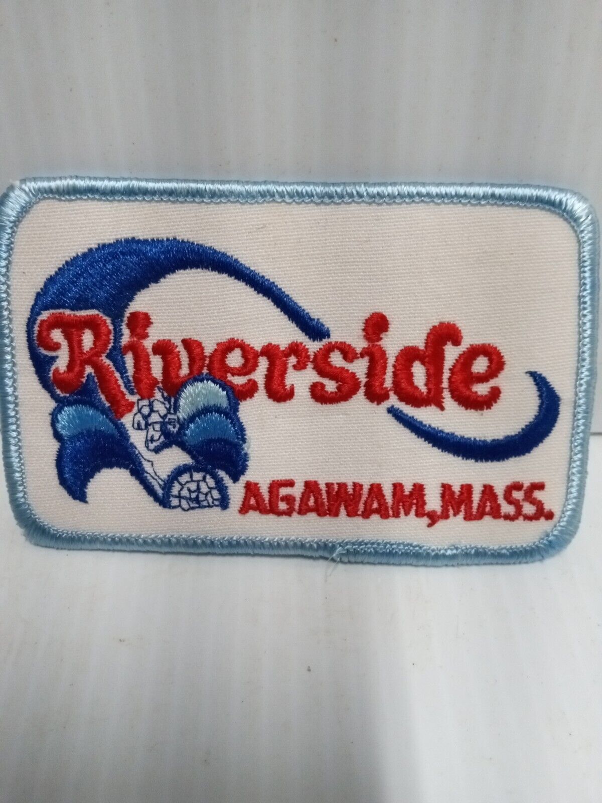 Vintage Embroidered Patch - Riverside Amusement Park,  Agawam Mass (FC 204/2)