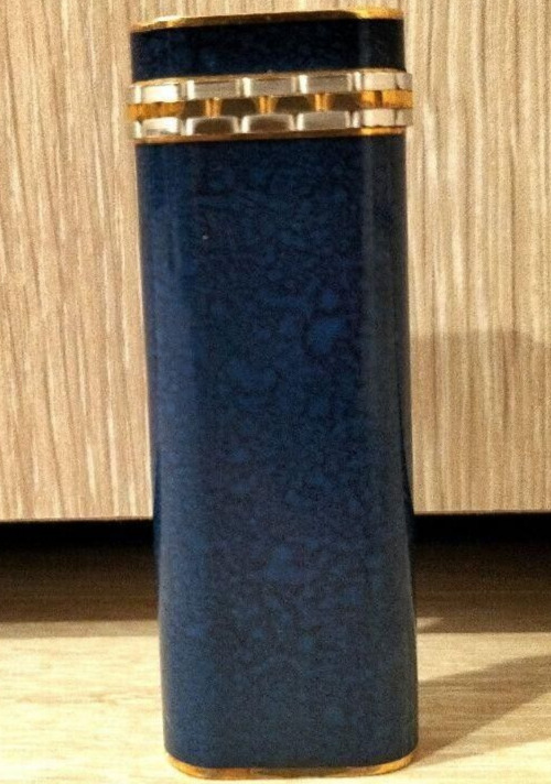 Cartier Gas lighter navy gold without box