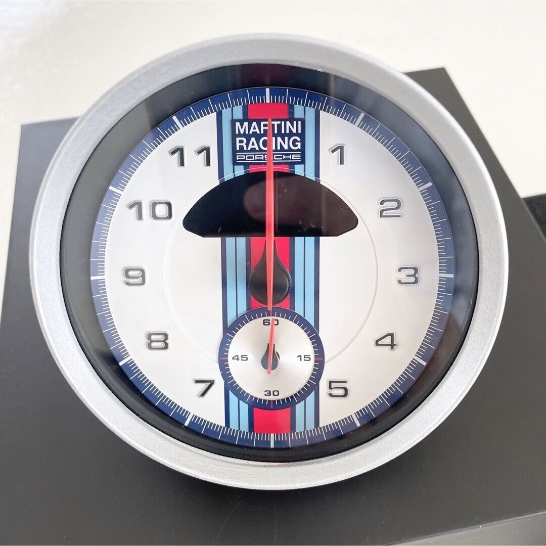 Porsche Table Clock Driver's Selection Martini Color MINT