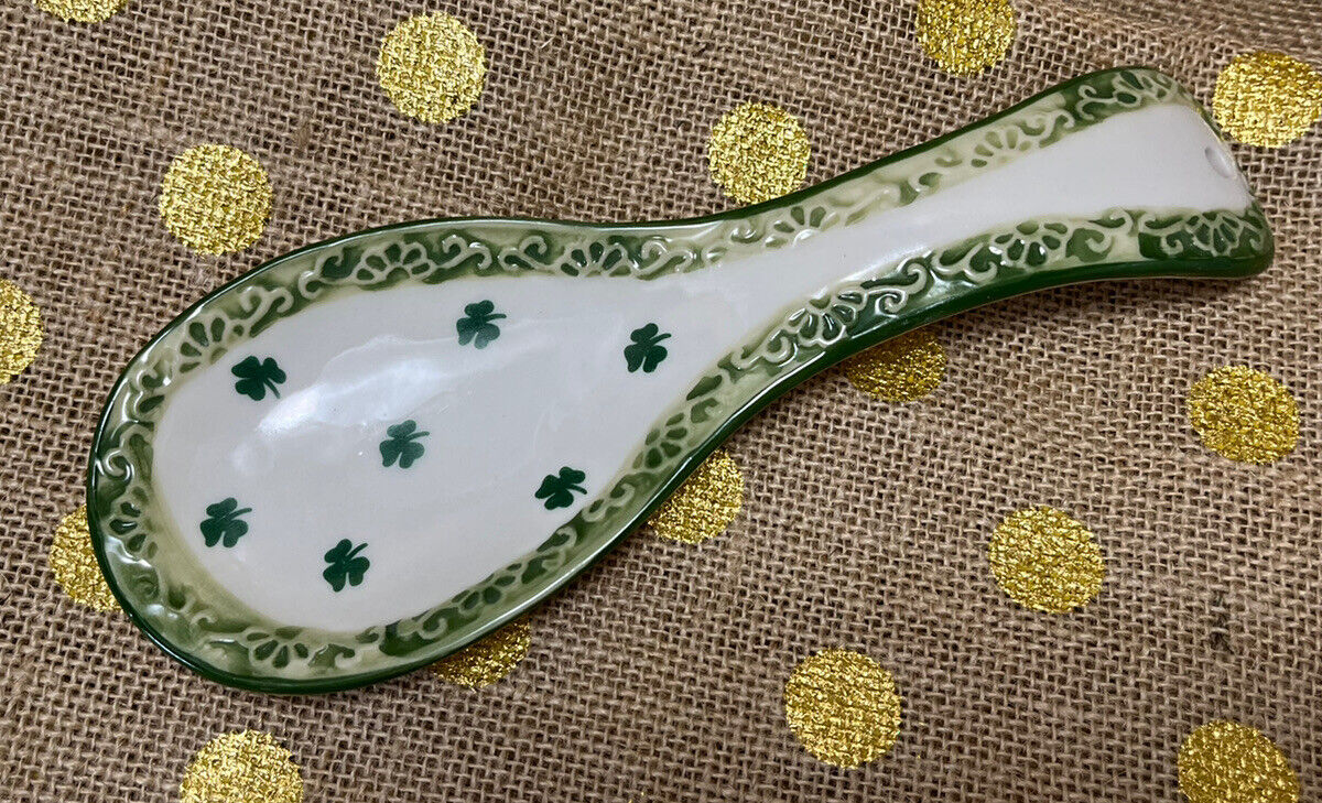 Liffey Artefacts Ireland Shamrock spoon rest IRISH