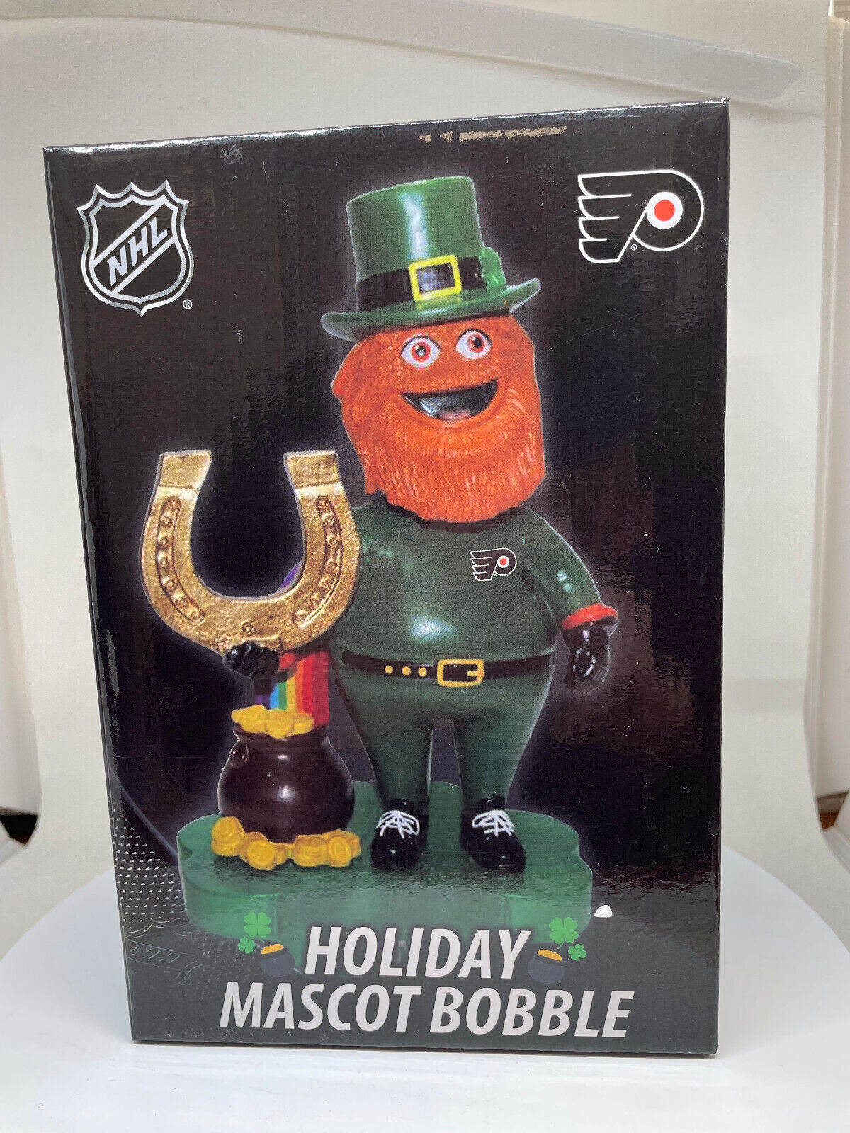 Gritty Philadelphia Flyers St. Patrick's Day Special Edition Bobblehead NHL NIB