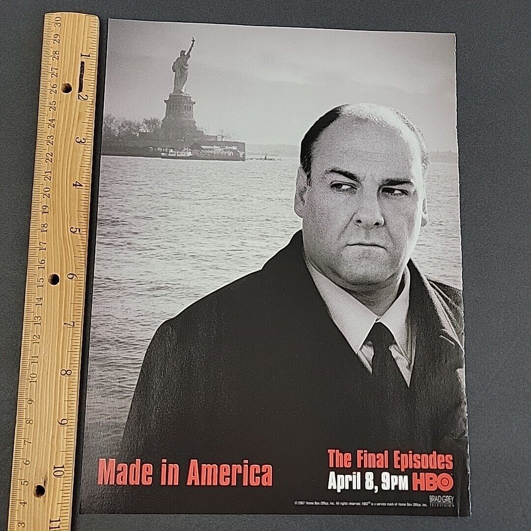 2007 Print Ad James Gandolfini HBO The Sopranos Made in America