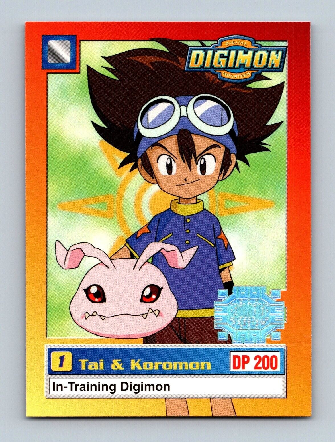 Digimon Animated Series 1 - EXCLUSIVE Tai & Koromon 4 of 34 - Upper Deck 1999