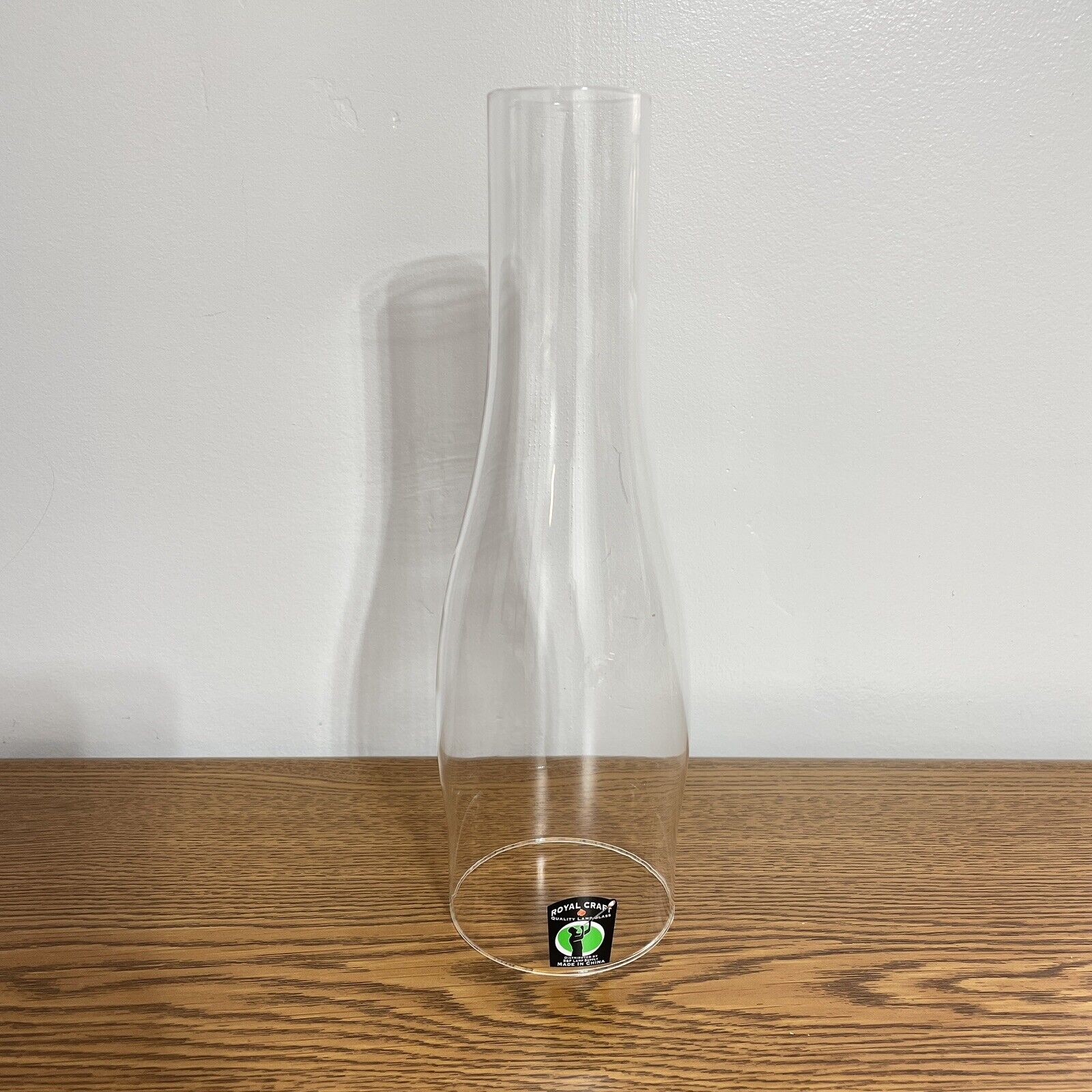 Clear Glass Slim line Chimney For Oil Lamp 10” High 3” Base Fitter And 1.75”Top
