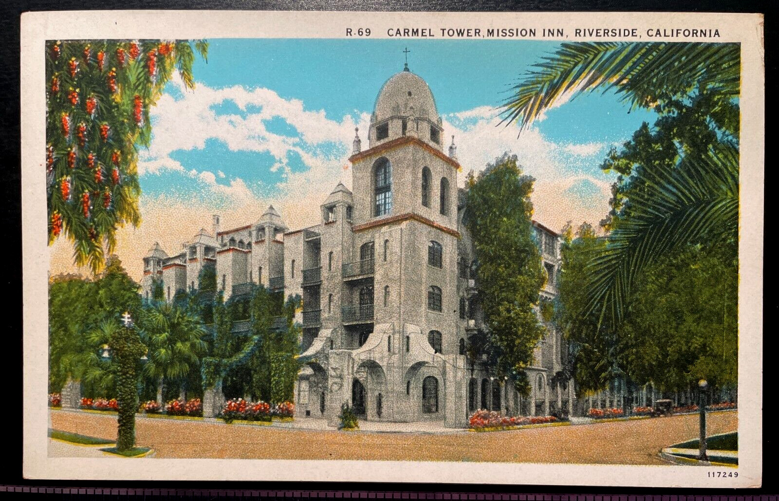 Vintage Postcard 1927 Mission Inn, Carmel Tower, Riverside, California (CA)