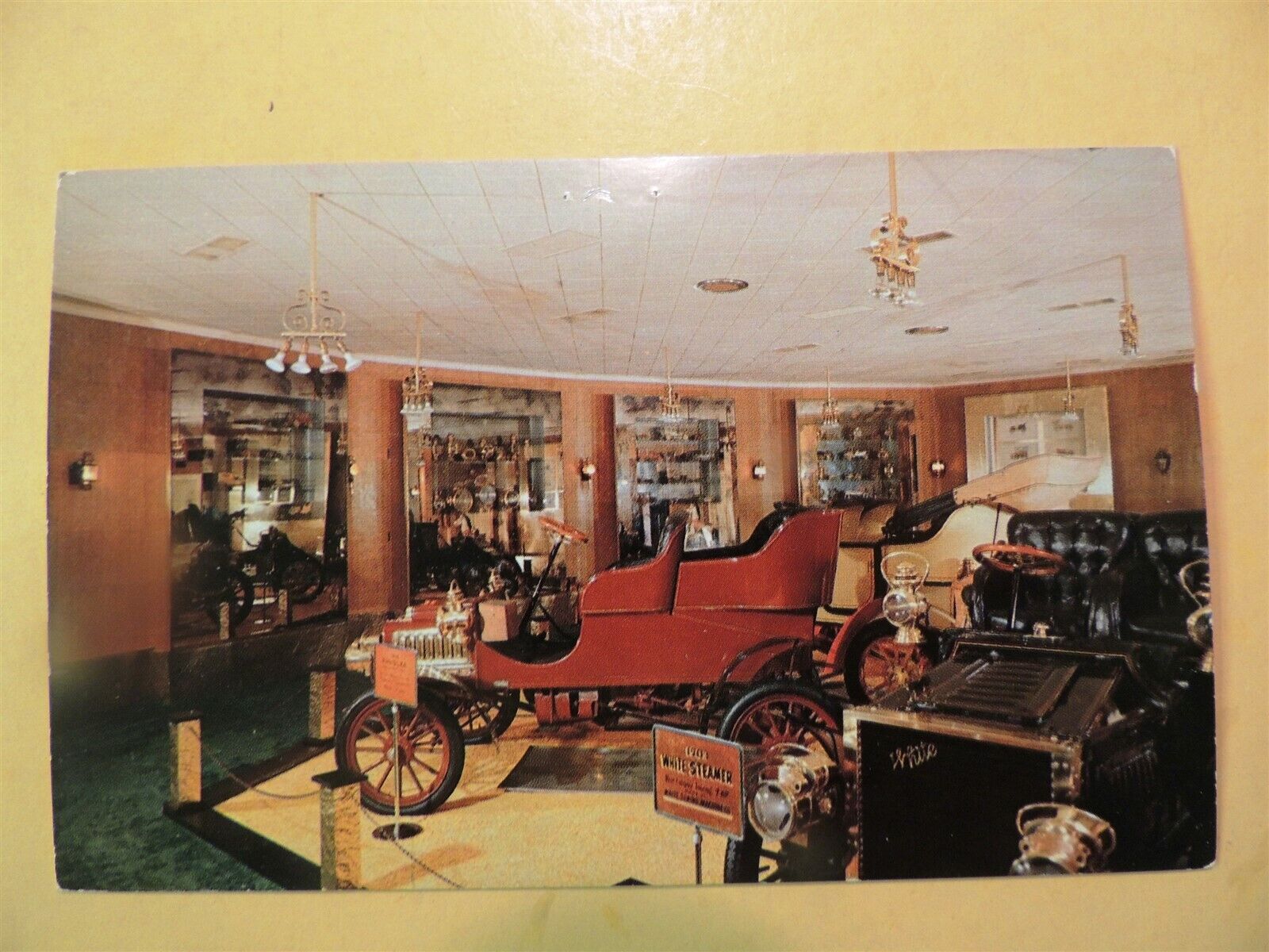 James Melton Autorama Museum Hypoluxo Florida postcard Golden Mirror Room