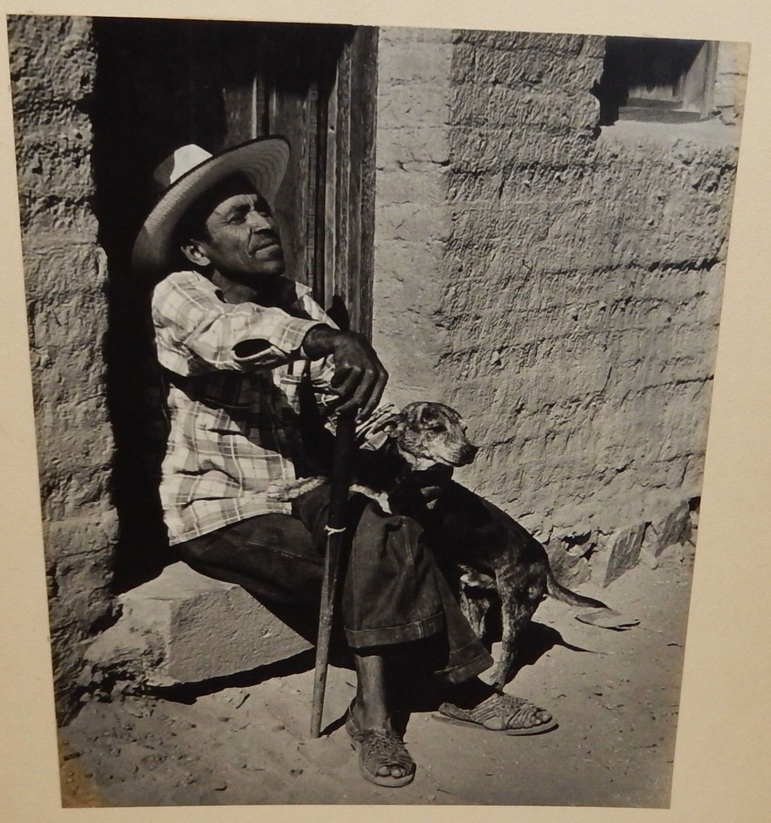 JOHN H.RUDD MEXICAN MAN  ORIGINAL BLACK AND WHITE PHOTOGRAPH 1951