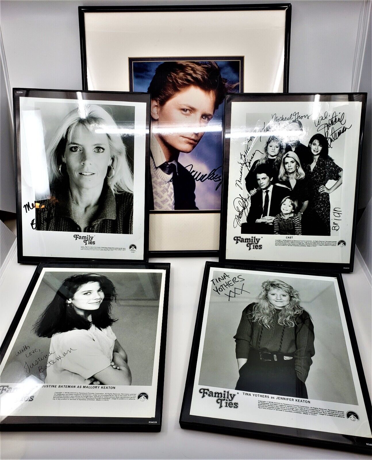 COAs Michael J. Fox Lot 5 Signed Framed Photos of Casts TV series \