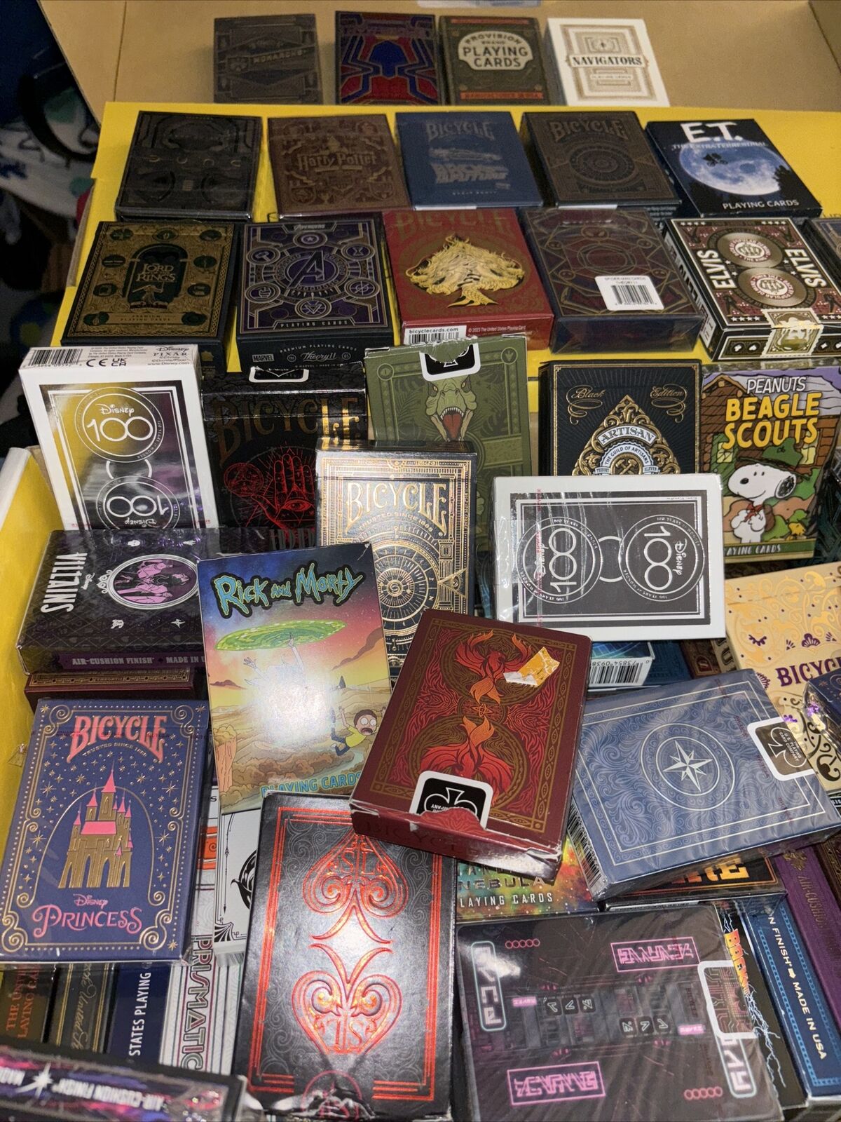 Playing Cards Huge Lot Collectible**Bicycle**Theory 11**Over 100 Packs 