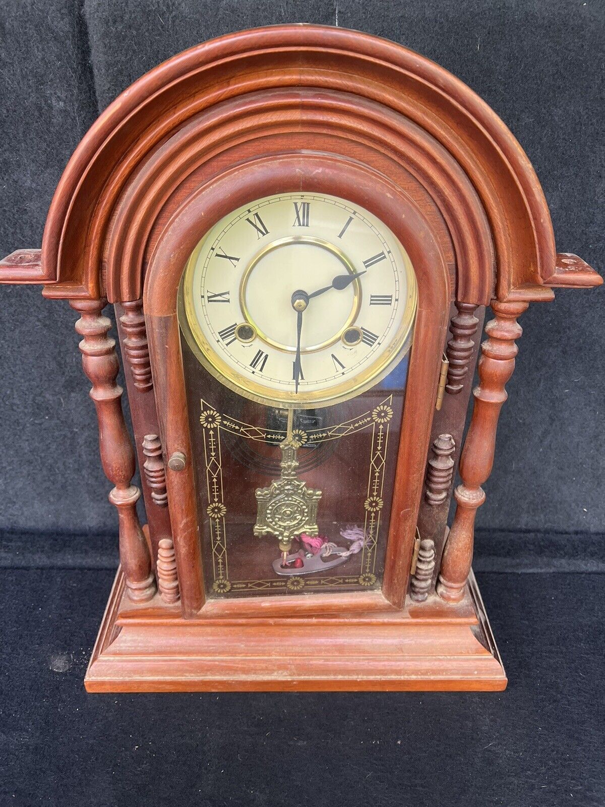 vintage mantel clock complete made in korea non working