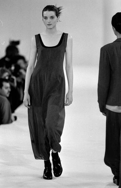 Michele Hicks model in a Calvin Klein fashion show 1993 Old Photo 5