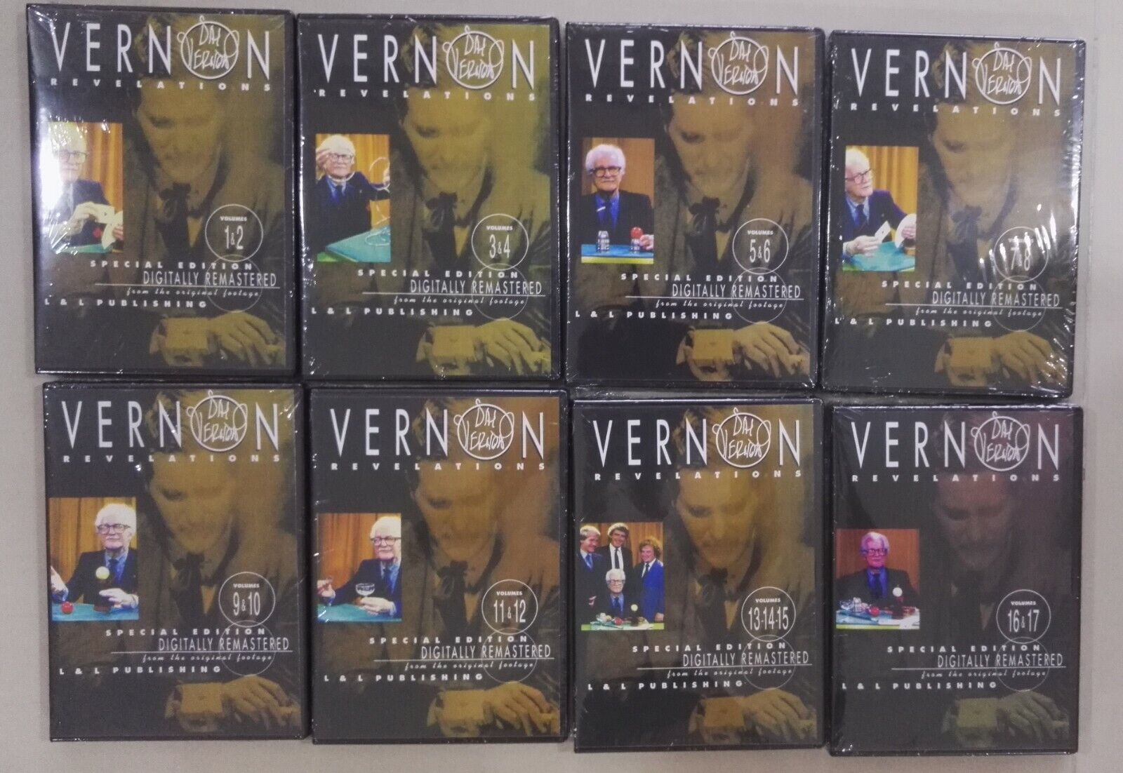 BRAND NEW FACTORY SEALED Dai Vernon Revelations Vol 1 to 17 Complete 8 DVD Set 