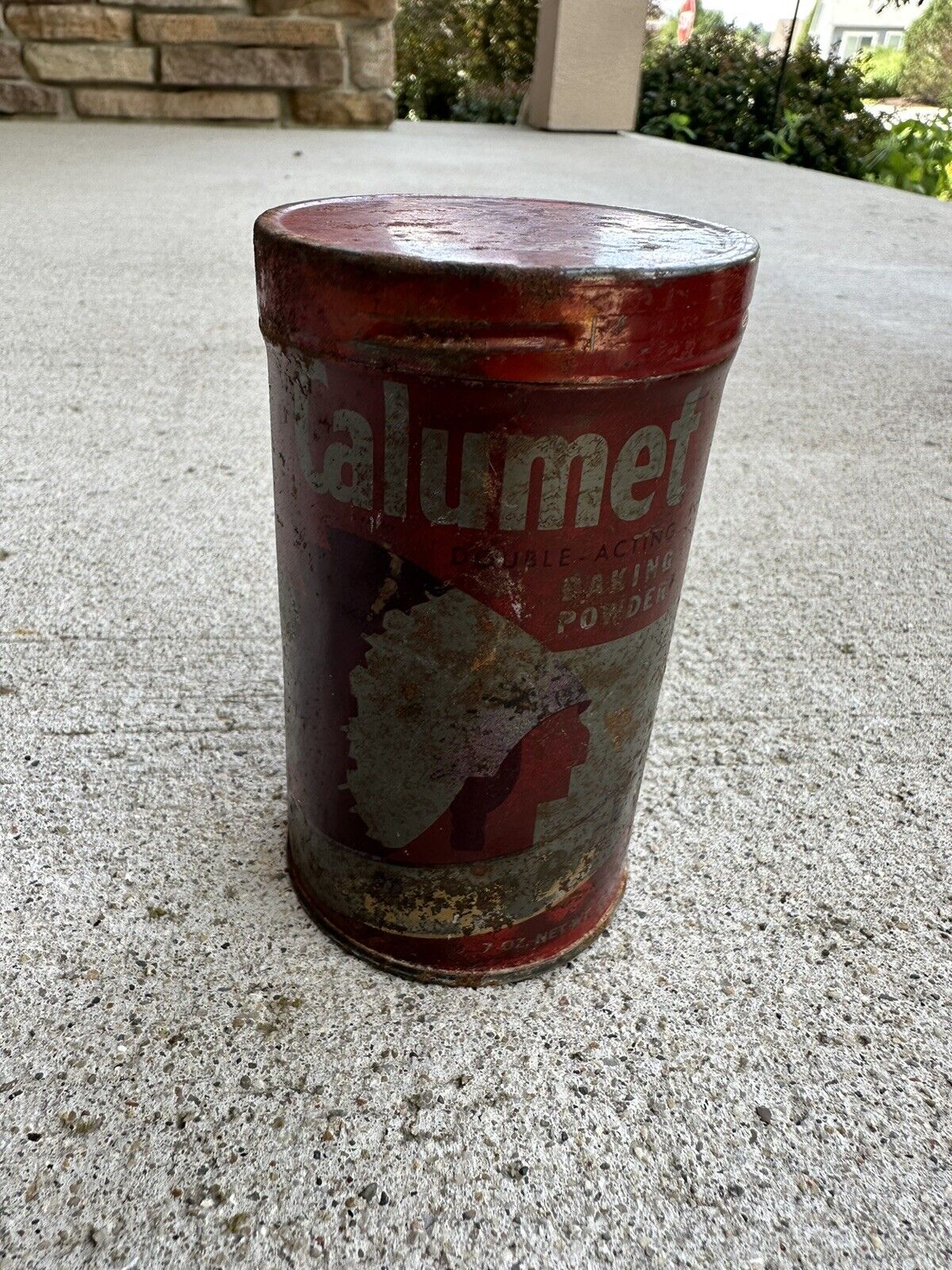 Vintage Calumet Baking Powder Tin Can