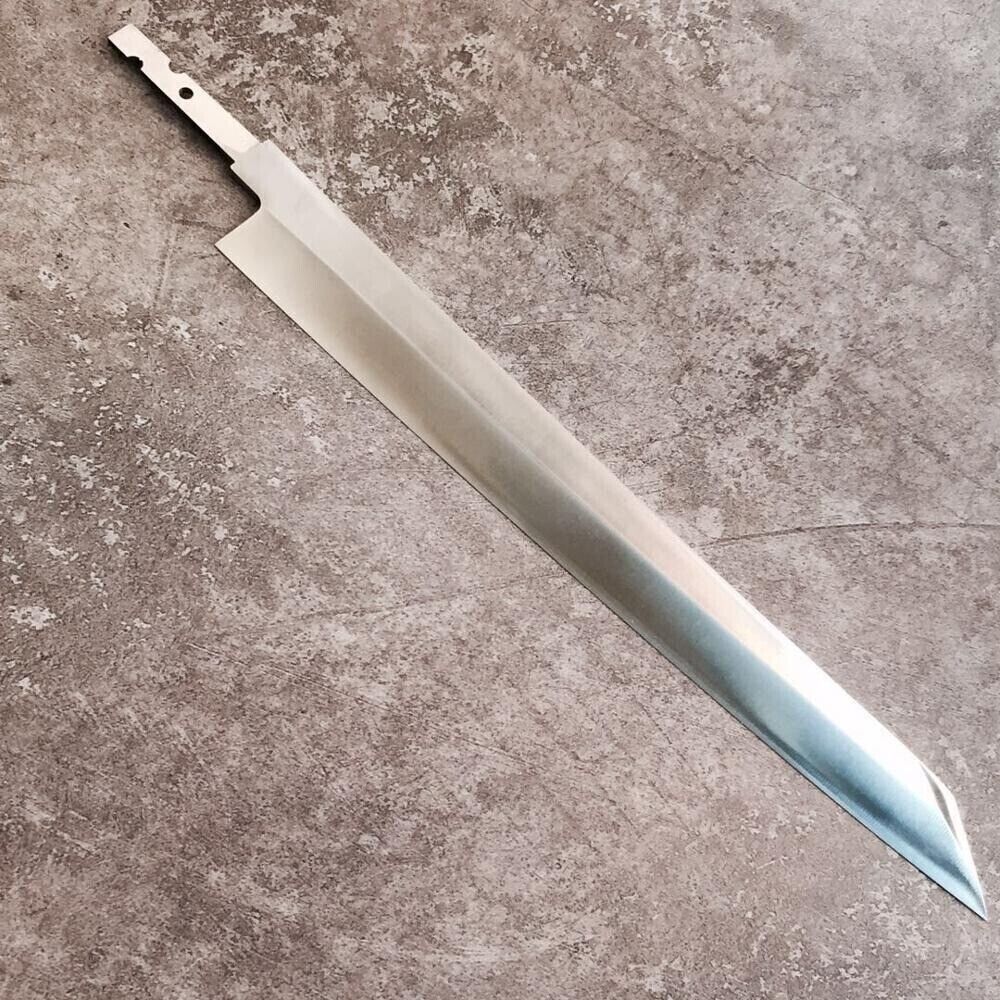 Sashimi Knife Blank Blade Stainless Steel Sushi Yanagiba Slicing Tuna Salmon Cut