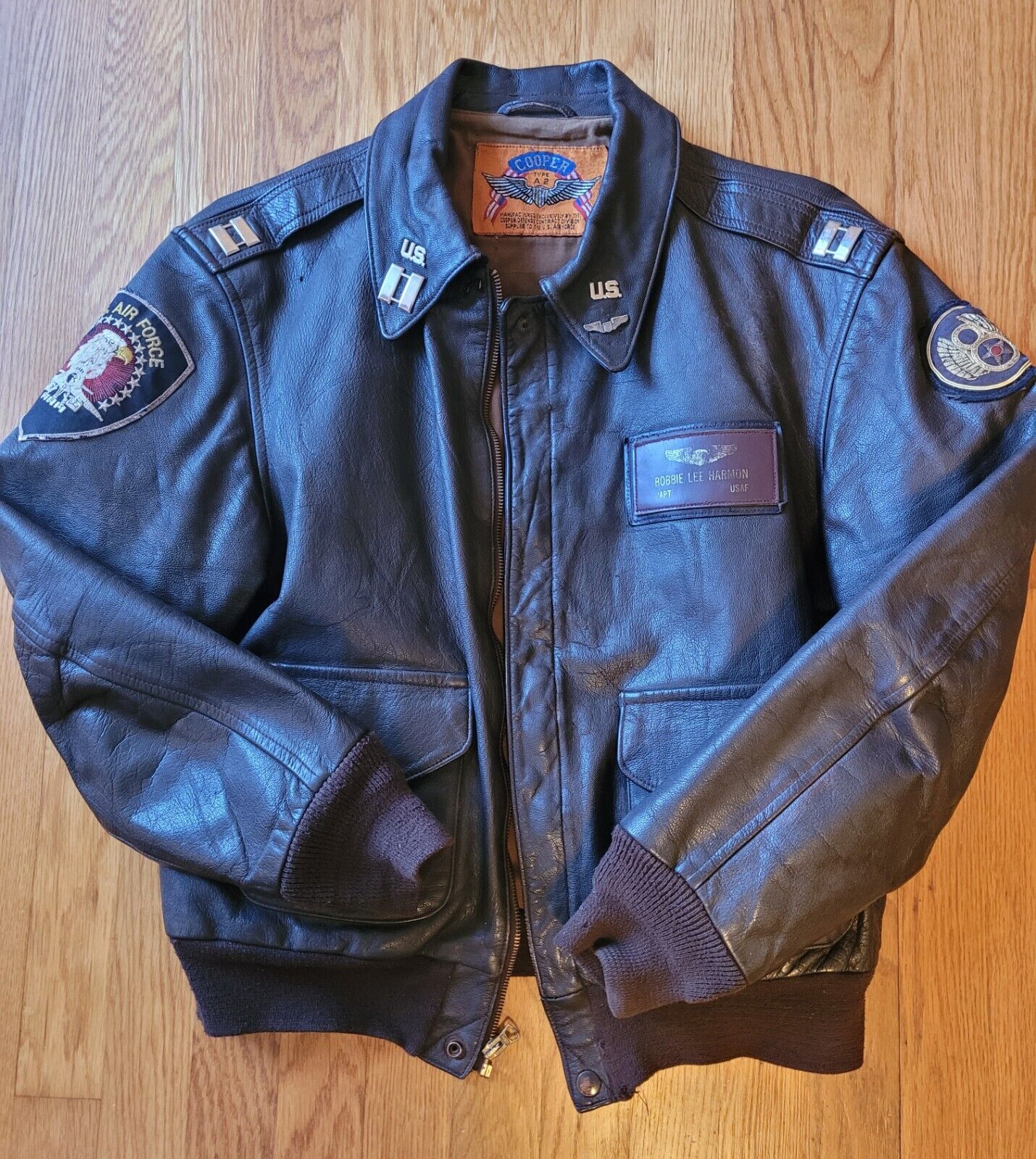 USAF Captains Pilot Leather Jacket