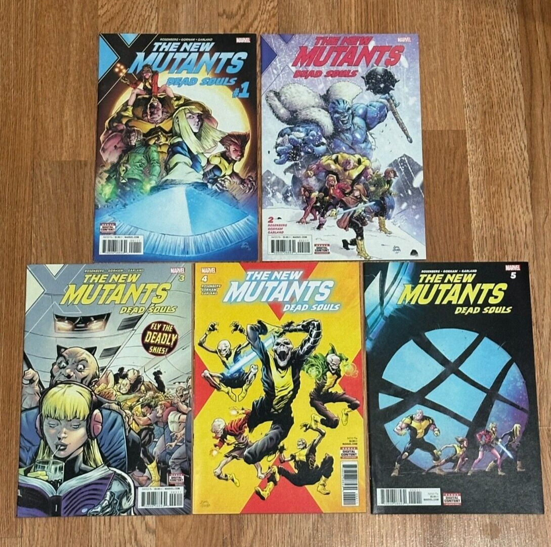 The New Mutants Dead Souls #1-#5 Comic Book Lot (Marvel Comics,2018)