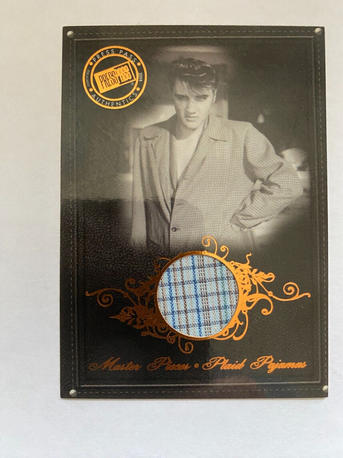 (2) 2008 Press Pass By The Numbers Elvis Presley Memorabilia Cards